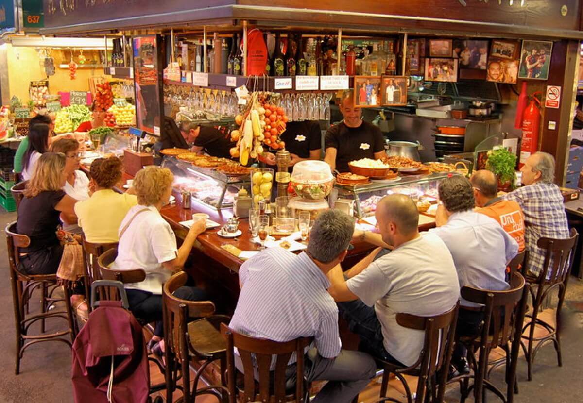 Restoran na pijaci La Boqueria