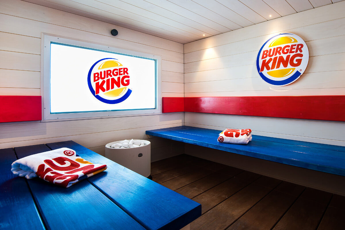 Burger King sauna