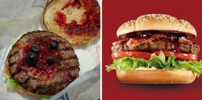 Hamburger sa šumskim voćem