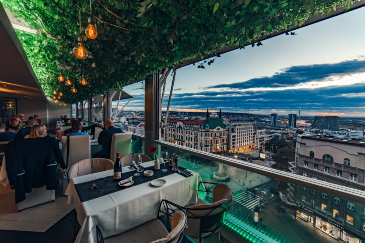 restoran caruso enterijer pogled beograd 1