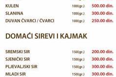 stara kafana jelovnik cenovnik menu 1